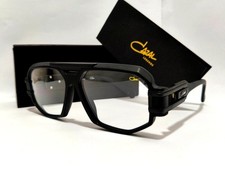 Cazal Eyeglasses Full Black Frame Clear Lens Unisex Men Women Designer