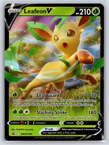 Leafeon V SWSH194 Holo Promo Sword & Shield Promo Pokemon Near Mint - product listing photo