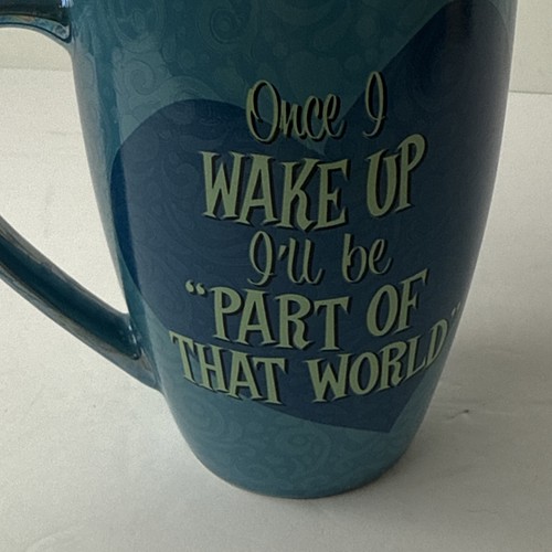Disney Vintage Ariel Mug 1988 "Part of That World " The Little Mermaid” Cup Blue - Picture 5 of 8