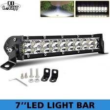 7 Led Work Light Bar Spot Flood Combo Driving Offroad Tractor Truck Suv Atv 7 Led Work Light Bar Spot Flood Combo Driving Offroad Tractor Truck Suv Atv