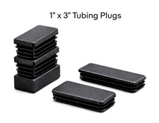 1" x 3" Rectangular Tubing Plug LDPE Snap-In End Caps Insert Steel Tube Insert