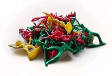 1970's Tim-Mee Toys "Cowboys  Indians" Plastic Toys - 32PCS