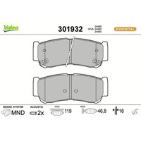 1X Bremsbelagsatz, Scheibenbremse Valeo 301932 Passend FüR Hyundai