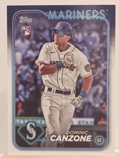 2024 Topps Baseball - Dominic Canzone Base Rookie RC #195 Seattle Mariners