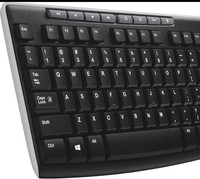K270 Wireless Keyboard For Windows, 2.4 GHz Wireless, Full-Size, Number Pad, 8