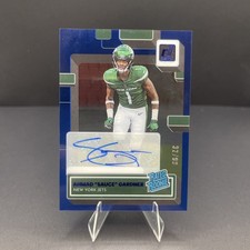 2022 Panini Clearly Donruss - Rated Rookie Ahmad Gardner #78 Blue Auto /99 (RC)