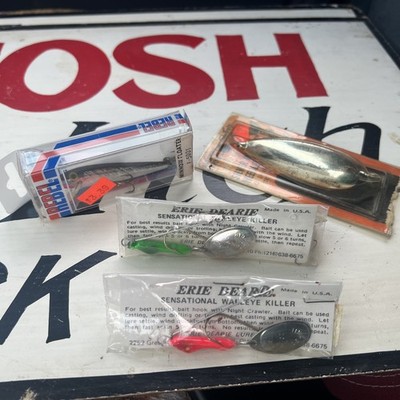 Nos Rebel Minnow Floater F5001 Silver Black Fishing Lure Erie Dearie Johnson