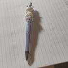 Purple Plastic Unicorn Topper Ballpoint Pen Black Ink White & Purple Topper — photo 1