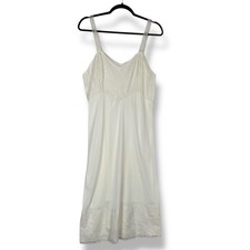 Vintage Lace Slip Dress Womens Fits Size M L Lingerie Bridal Babydoll Boudoir