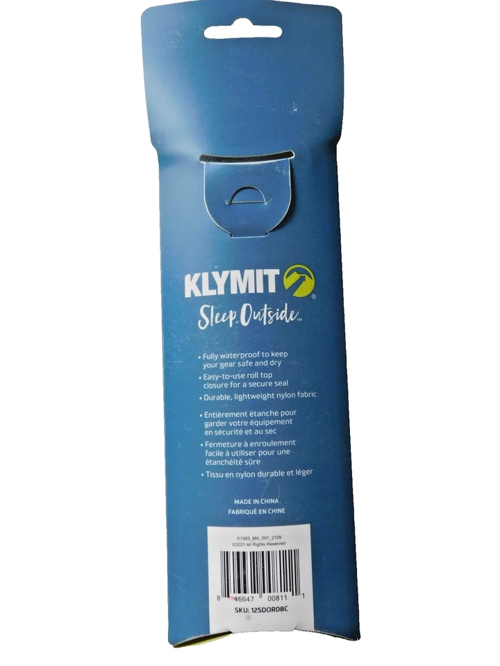 Saco seco impermeable Klymit - naranja 8L Foto 3 de 4