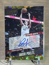 2017-18 Panini Prestige Jakob Poeltl Bonus Shots Signatures Crystal Gold #/10