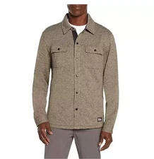 Eddie Bauer Men's Sweater Fleece Shirt Jacket - Size XL - H. Turkish Coffee