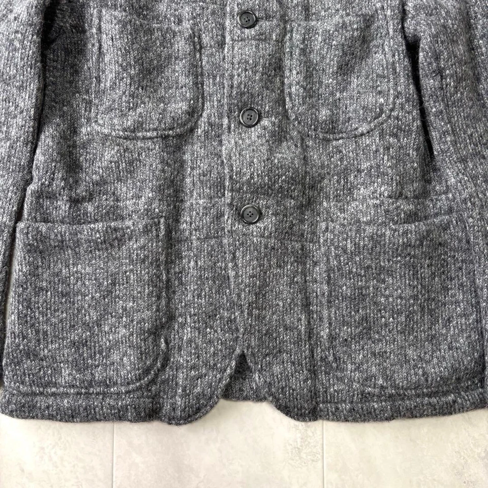 Engineered Garments Melange Mohair Knit Blouson Jacket USA M Gray F/S - Image 4 of 4