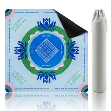 Mahjong Mat,32.2x32.2 Inch Non-Slip and Noise Reduction Mah Jong Table Mat wi...