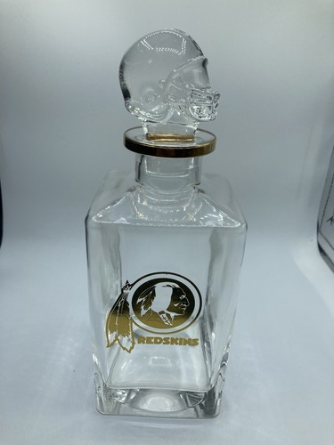 Rare Discontinued Bradford Exchange Washington Redskins Decanter Set Collectible - Picture 4 of 10