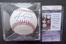 Alex Wood Autograph Signed Baseball  JSA COA w/Holder L.A. Dodgers Atlanta Brave