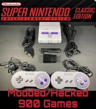 AUTHENTIC Super Nintendo Classic Edition Mini *Mod*Hack* Complete SNES Library!!