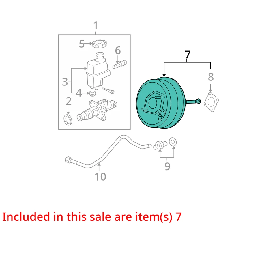 Chevrolet Malibu 2010 potenciador de freno OEM 115 k millas - LKQ375944043 Foto 4 de 4