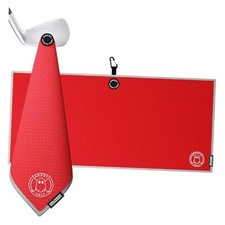 Magnetic Towel Caddie - Premium Ultra-Absorbent Microfiber Golf Towel Red