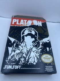 oval seal Platoon complete in box nintendo nes poster movie film factory nr-MINT
