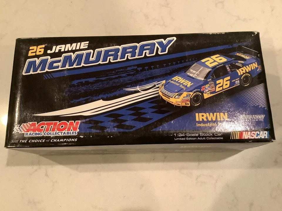 Ford Fusion Irwin Tools 2009 autografiado por Jamie MCMURRAY CUNA DIECAST Y TARJETA Foto 3 de 4