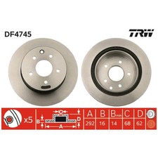 2x Bremsscheibe hinten für Nissan Qashqai 1 J10 Rogue X-Trail T31 T30 2 | 26231