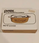 Vintage Pyrex 1.5 Qt Covered Casserole Dish New 943-47 Old Orchard Corning
