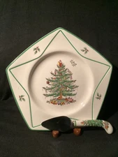 Spode Holiday Tray and Spreader NIB