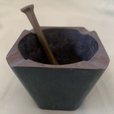 Vintage Solid Brass Pal Bell Mortar and Pestle Or Astray Me1
