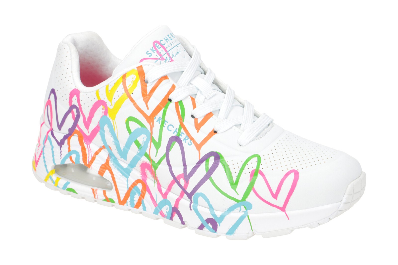 Skechers Zapatos UNO Blanco Mujer Zapatos Deportivos Con Cordones 177981 WMLT