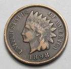 1898 INDIAN HEAD CENT,MOST OF LIBERTY, VERY NICE COIN!!!!(A1)
