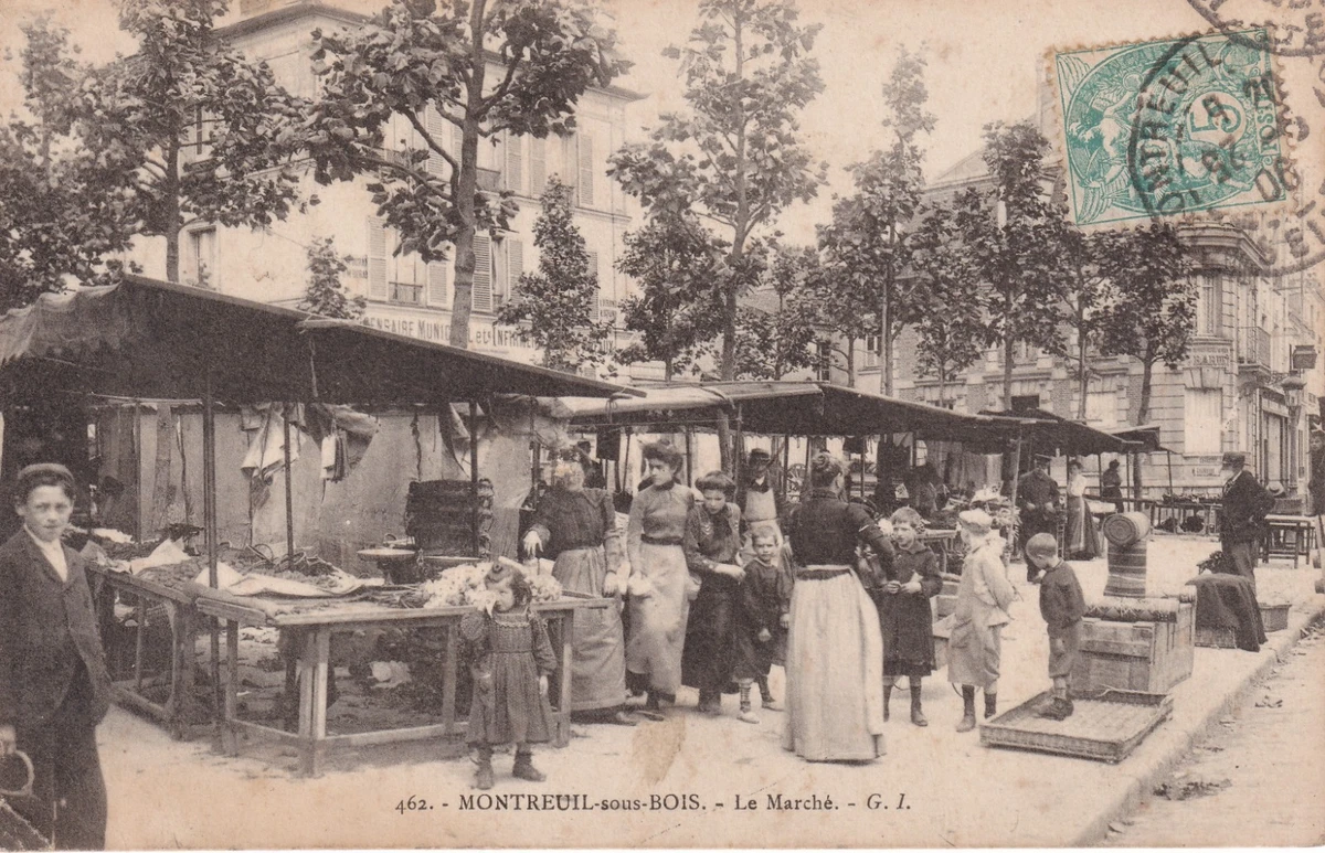 Montreuil sous Bois, la croix de Chavaux, Seine saint Denis 93, carte postale ancienne cpa, vf91 - Collection