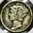 1918-D Mercury Head Dime 10 Cents R1151