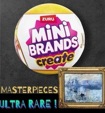 Zuru Mini Brands Masterpieces~ULTRA RARE!Claude Monet SUNRISE Miniature Wall Art