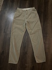 Vintage LL Bean Women s Corduroy Pants Size 12 Made In USA Elastic Waist 30x28