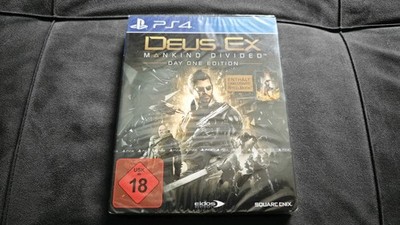 Deus Ex Mankind Divided Day One Edition Steelbook PS4 Playstation 4 NEU & OVP
