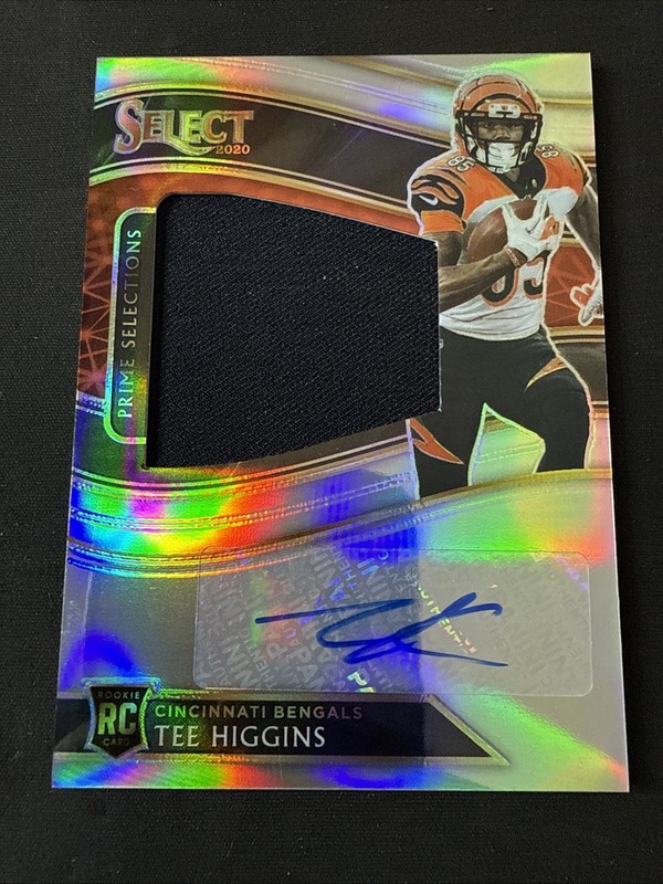 2020 Panini Select Prime Signatures RC Tee Higgins Rookie Patch Auto RPA /49