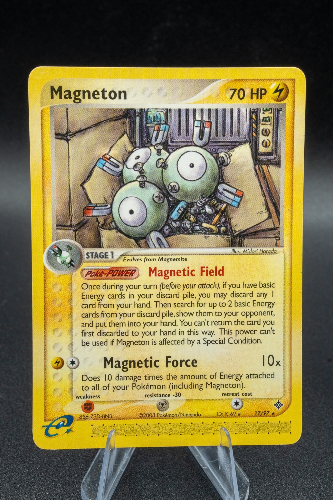 Magneton 17/97 - Dragon Set - Pokemon TCG Card - Light Play Condition - LP +