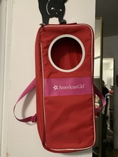 American Girl Doll 2016 Carrying Case Backpack Carrier with Straps  I.D. Tag