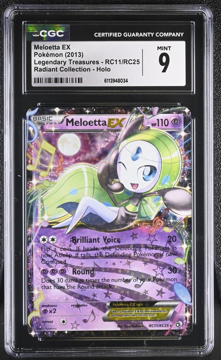 CGC 9 - Meloetta EX #RC11 Pokemon Legendary Treasures - Holo | eBay