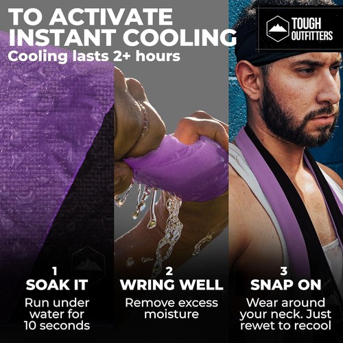 Cooling Towels for Neck Face - Neck Cooling Towel for Hot Weather Yoga Sports... - Picture 4 of 8