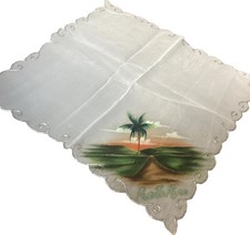 Vintage Puerto Rico Silky Hankie VGC   