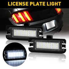 Full 2Pcs License Led Plate Light CANBUS For White Ford Lamp 2015-21 Mustang