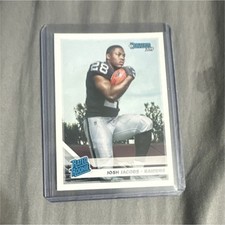 Panini 2019 Donruss Rated Rookie Josh Jacobs #308 Oakland Raiders Football Card
