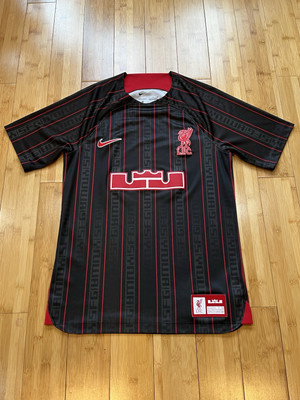 Mens Nike Lebron James x Liverpool FC Stadium Soccer Jersey