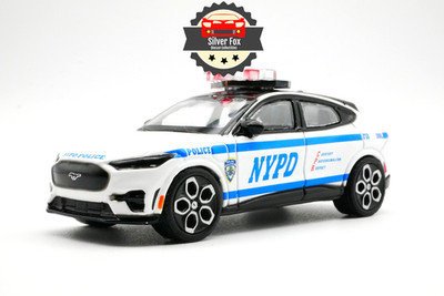 2022 FORD MUSTANG MACH-E GT NYPD POLICE 1:64 SCALE DIECAST COLLECTOR MODEL CAR