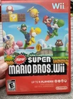 Super Mario Bros. Nintendo Wii (2009) Video Game CIB 4 Player