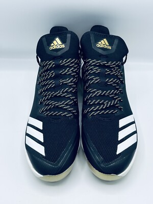 new mens Adidas Boost Icon 4 Core Black/ Gold metal Baseball  display picture 1