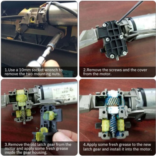 Convertible Top Latch Motor Gear Repairing Accessories For BMW E36 E46 E64 - Picture 16 of 20