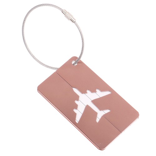 Aluminum Alloy Travel Luggage Tags Baggage Suitcase Address Tag Label =s= - Picture 19 of 19